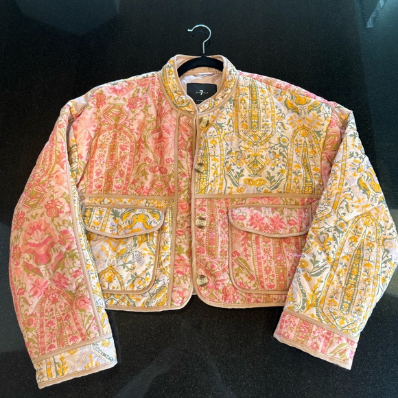 7 For All Mankind Jackets & Blazers - 7 for all mankind Floral Bomber Jacket